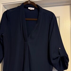 Calvin Klein Women's Deep Blue Blouse